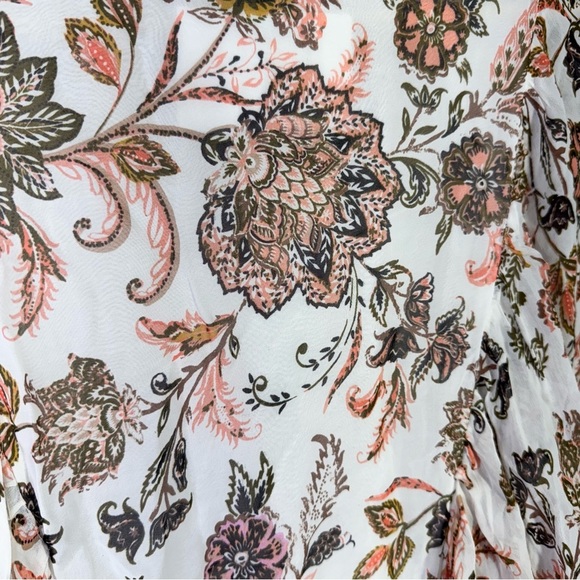 By Anthropologie V-Neck Long-Sleeve Maxi Dress Size Small - Picture 14 of 16